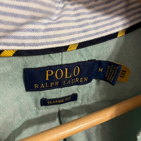 Polo Ralph Lauren - Collegiate Green Oxford Button Down - Men's Medium - Picture 3 of 4